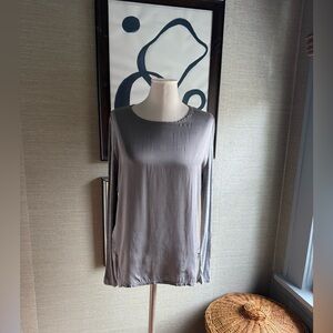 REPEAT Silk Front Shirt - Size 36/XS